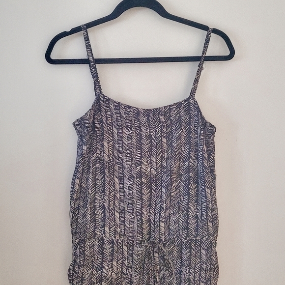 LOFT Inked Feather Print Jumpsuit - Picture 4 of 13